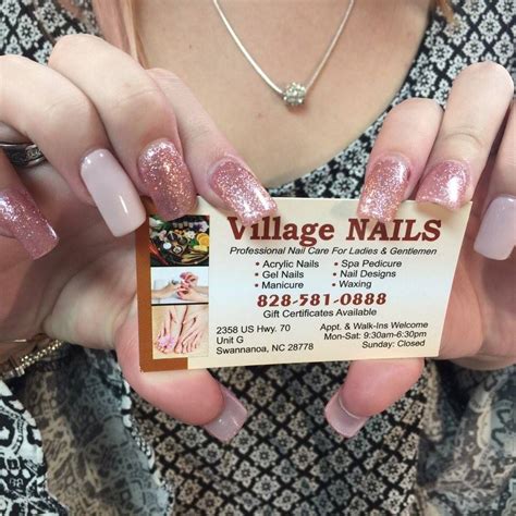 Village nails - Village Nails. 3.4 (10 reviews) Claimed. $ Nail Salons, Waxing, Skin Care. Closed 9:30 AM - 7:00 PM. See hours. See all 37 photos. Write a review. Add photo. Location & Hours. …